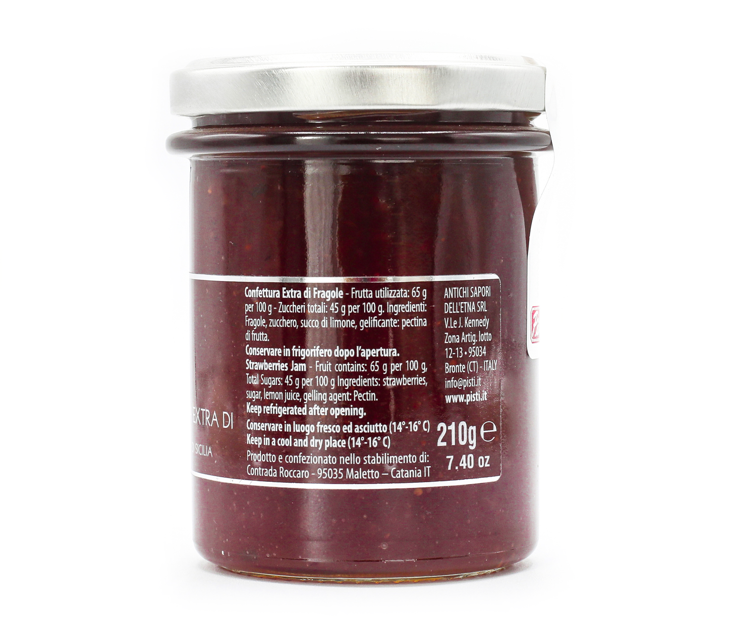 confettura extra di fragole - pisti shop