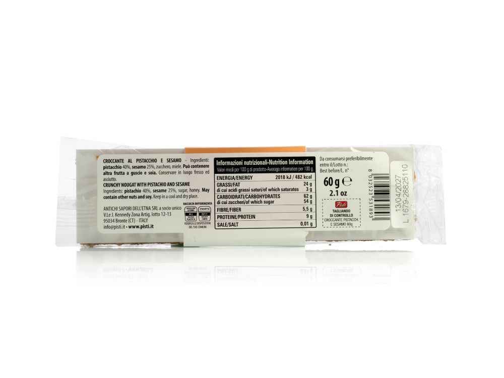 croccante al pistacchio e sesamo