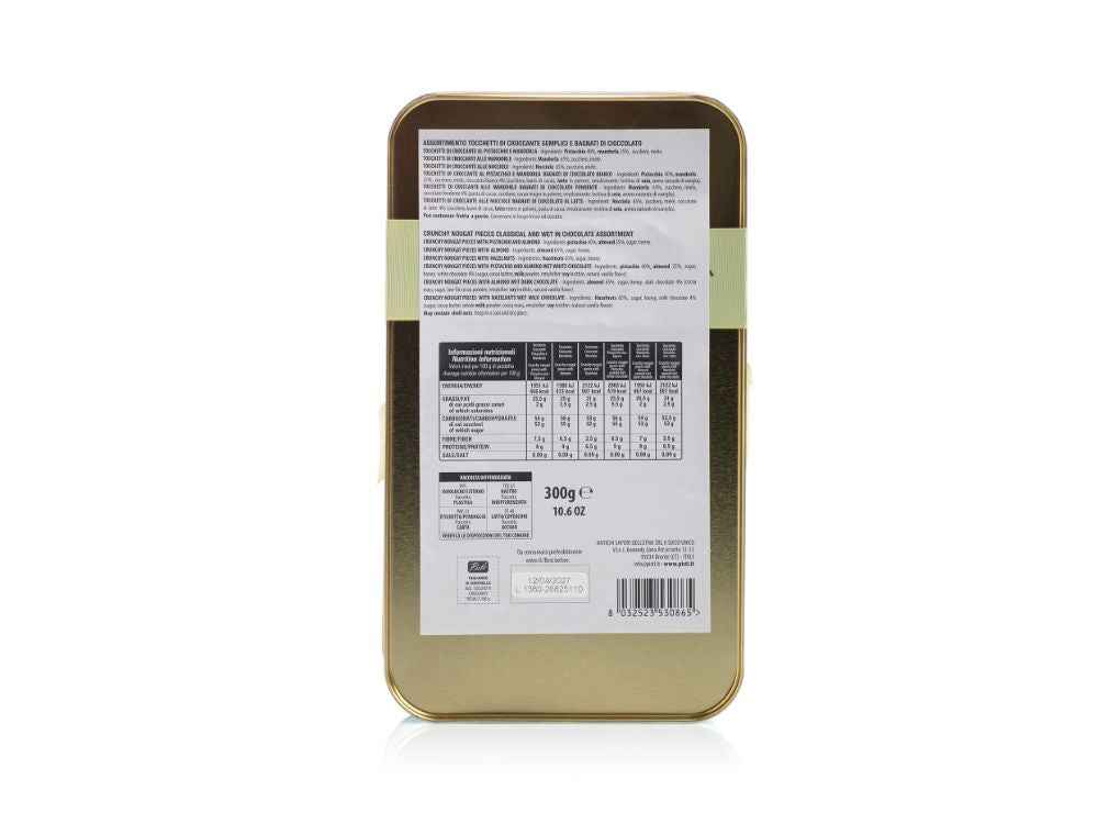 tocchetti di croccante assortiti in confezione regalo