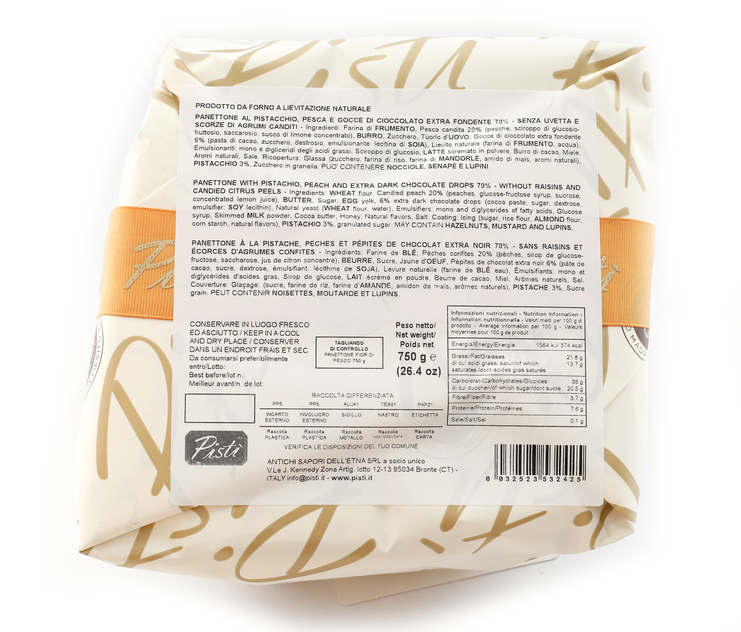 panettone fior di pesco - pisti shop