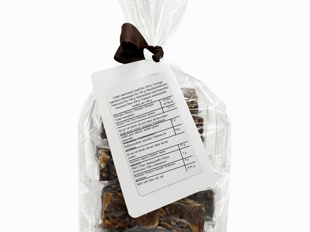 tocchetti di croccante alla mandorla al cioccolato fondente - pisti shop