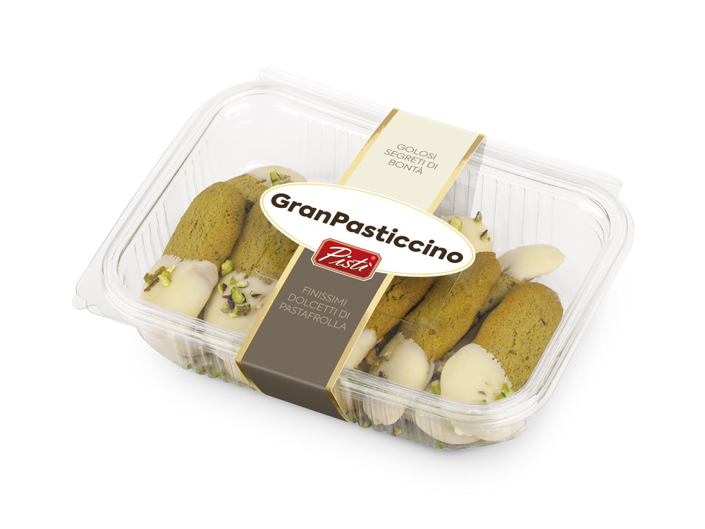 Kuki al Pistacchio bagnato di Cioccolato Bianco - Pisti Shop