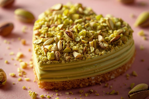 Cuore al Pistacchio Pistì con crema di pistacchio