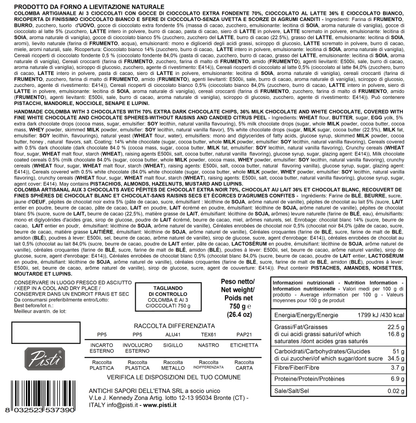 Colomba ai 3 Cioccolati - Pisti Shop