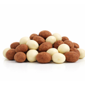 Pistachio grains covered in white and extra dark chocolate - Pistì