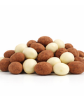 Chicchi di Pistacchio ricoperti di cioccolato bianco ed extra fondente - Pisti Shop