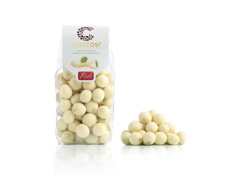 Chicchi di Pistacchio ricoperti di cioccolato bianco