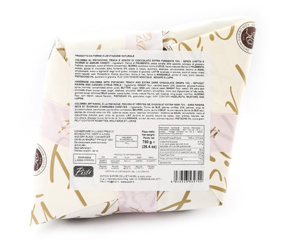 Colomba al Pistacchio Pesca e gocce di Cioccolato - Pisti Shop