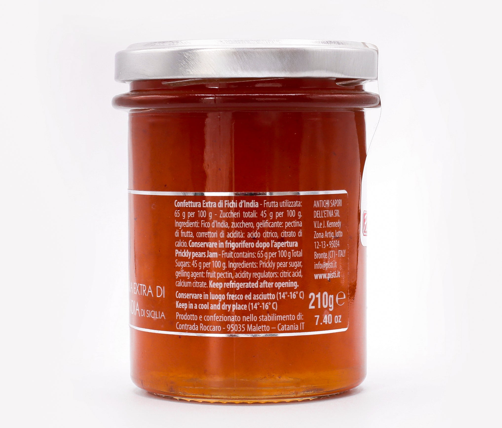 Prickly pear extra jam from Sicily