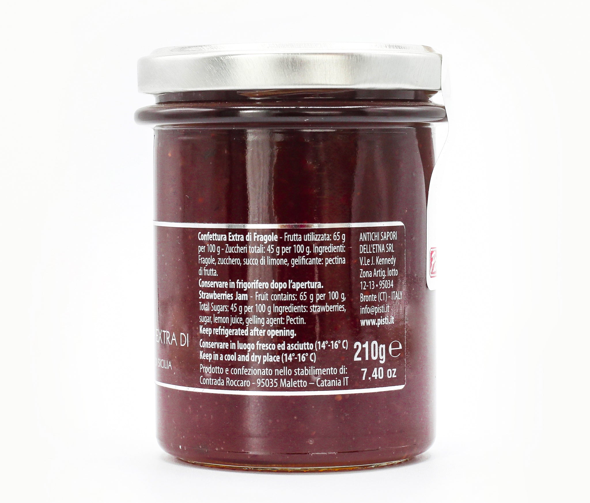 Strawberry extra jam from Sicily