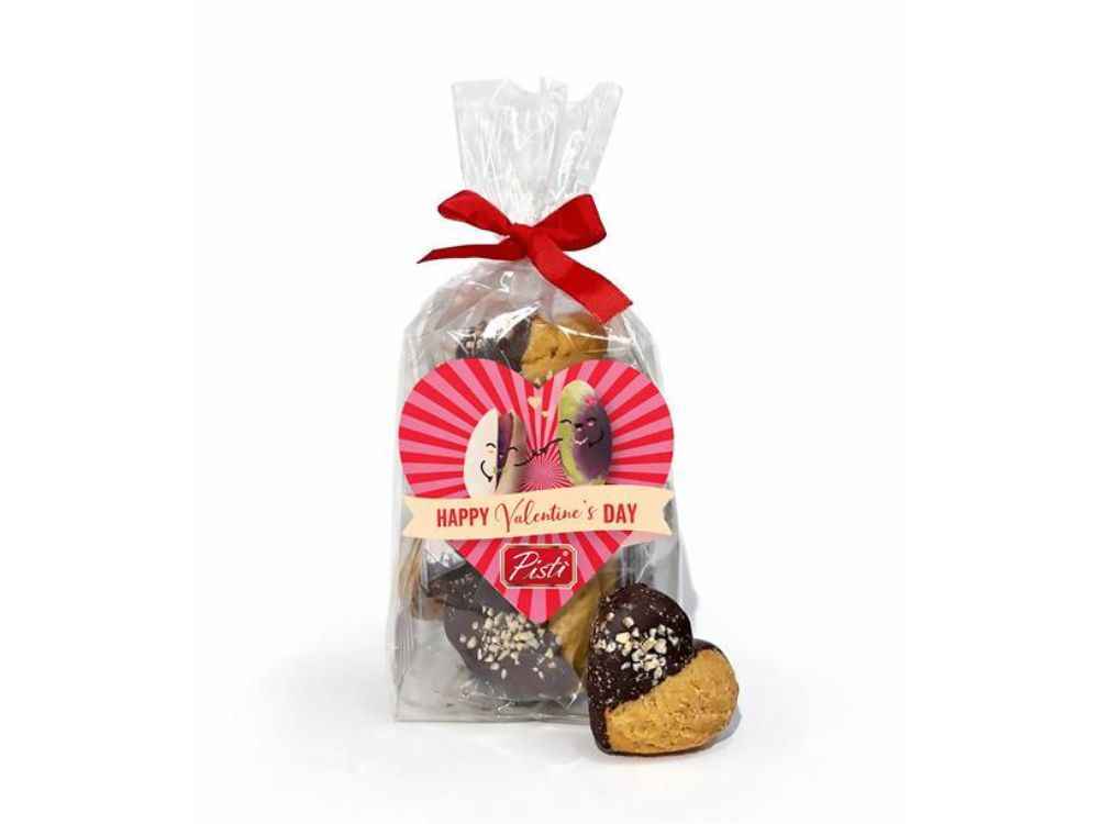 cuori di mandorla e cioccolato fondente 150g - gratis