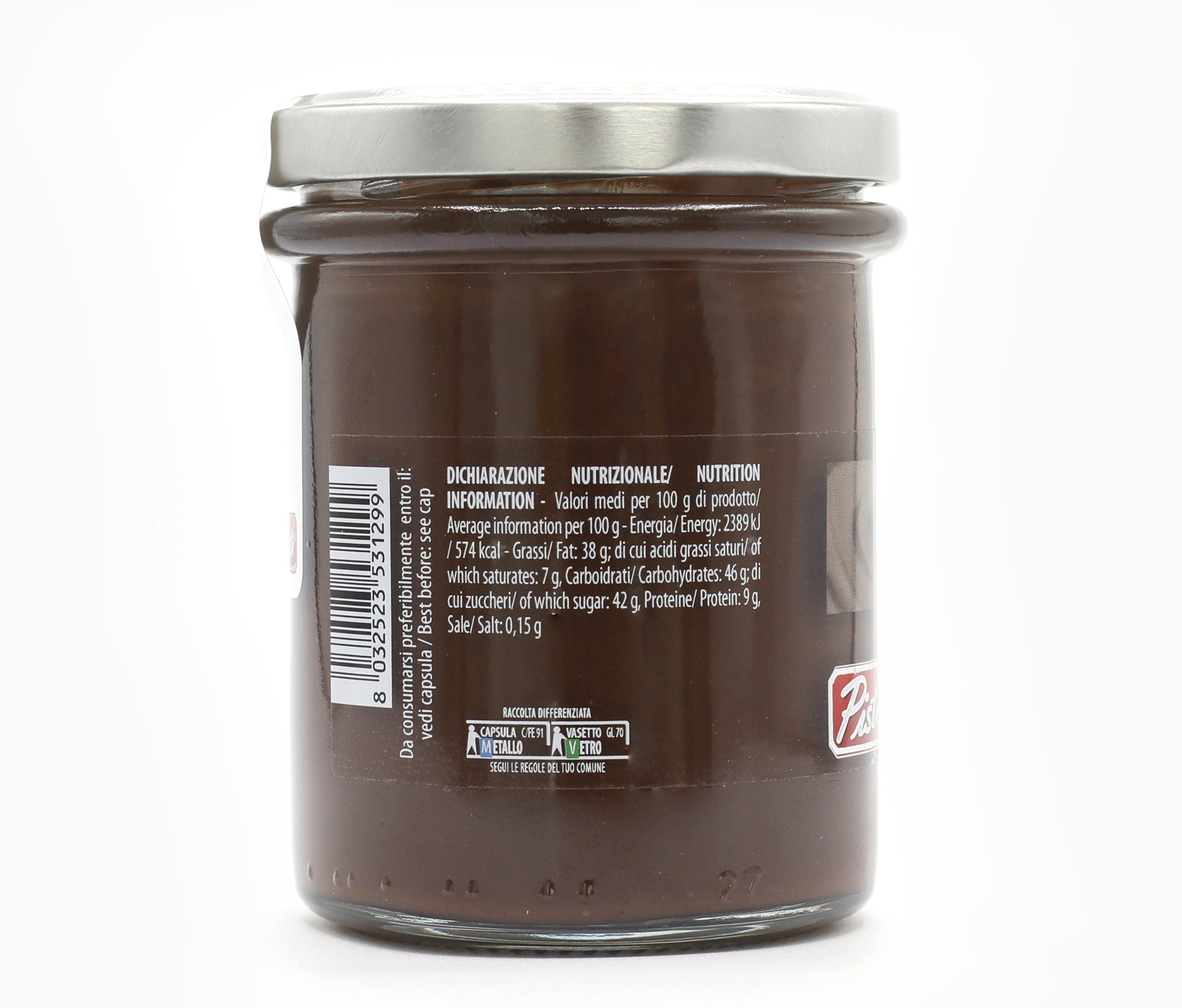 Crema untable de chocolate y avellanas