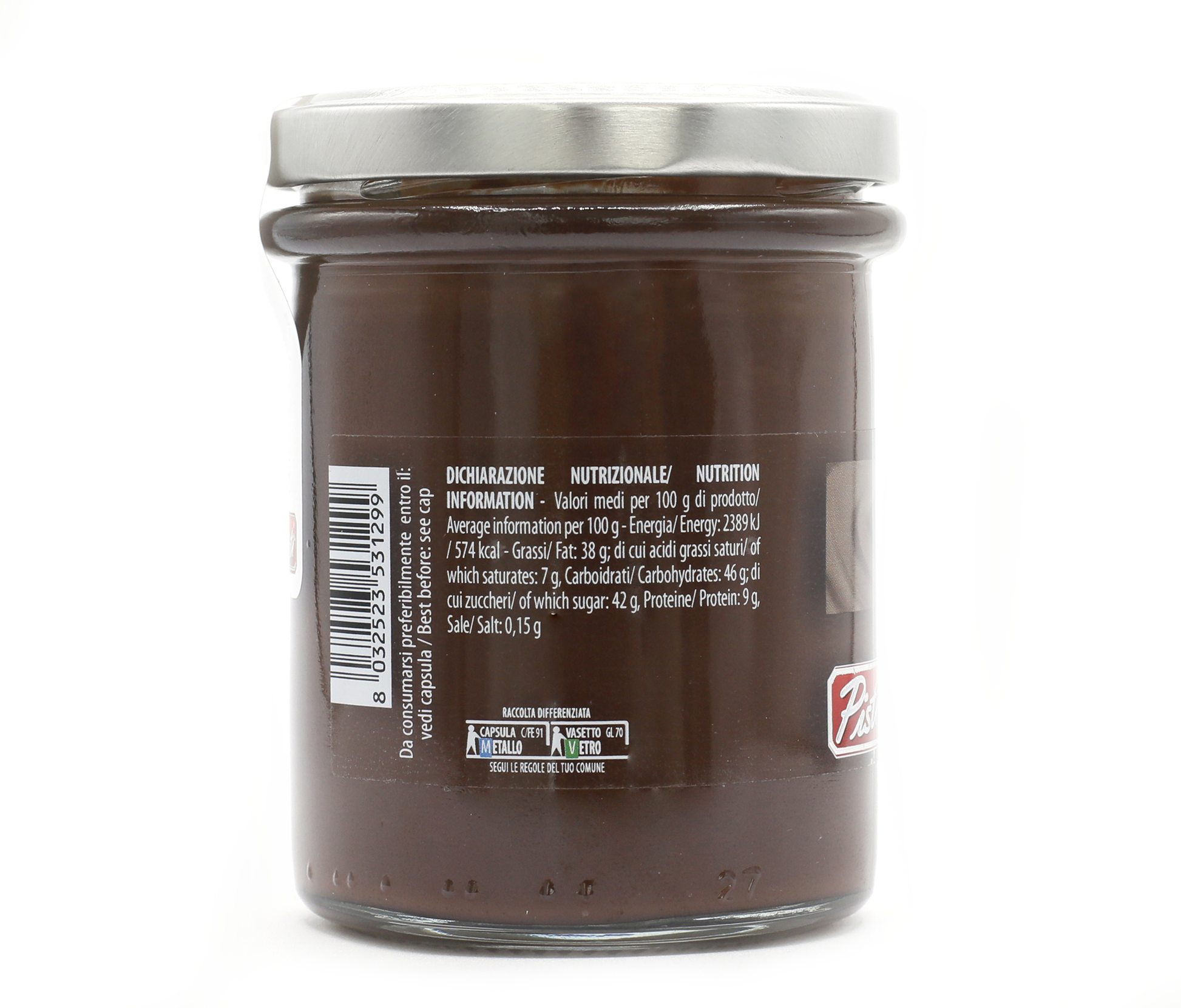 Crema spalmabile Cioccolato e Nocciola - Pisti Shop