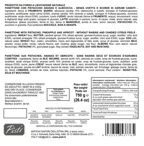 Lestivo Fotonico – Il Dolce estivo di Pistì - Albicocca Ananas e Pistacchio