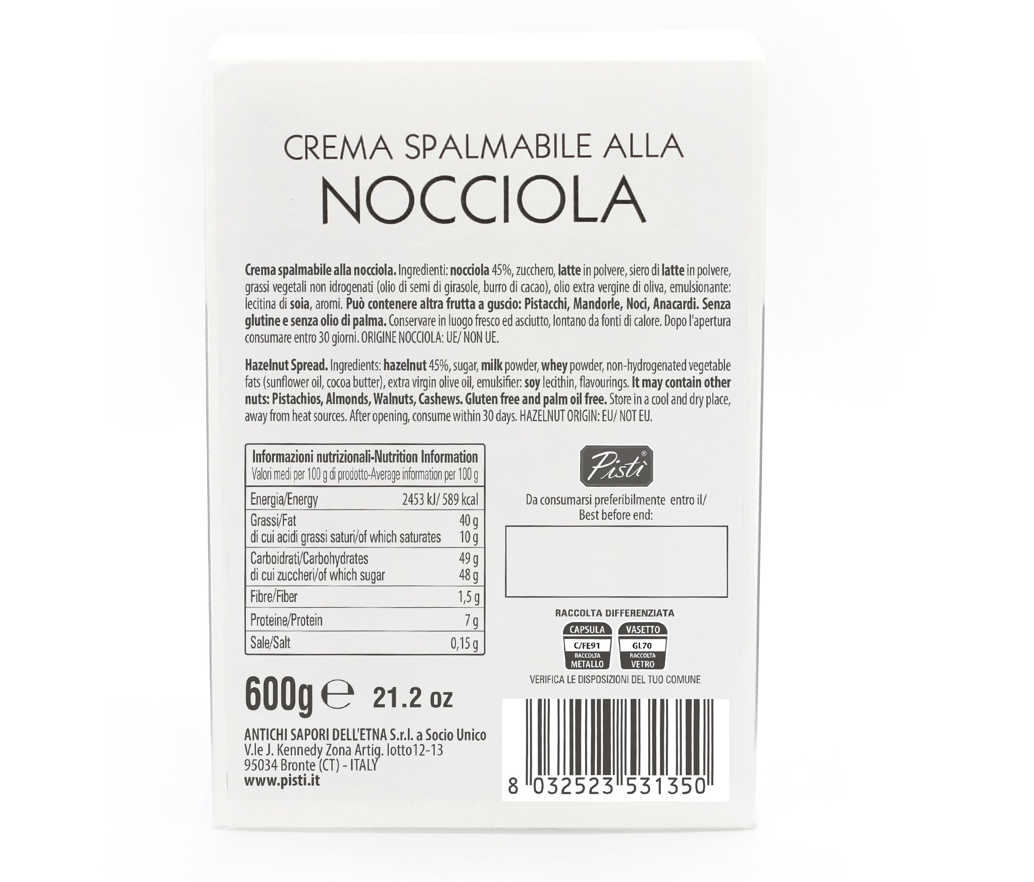 Crema Spalmabile alle Nocciole