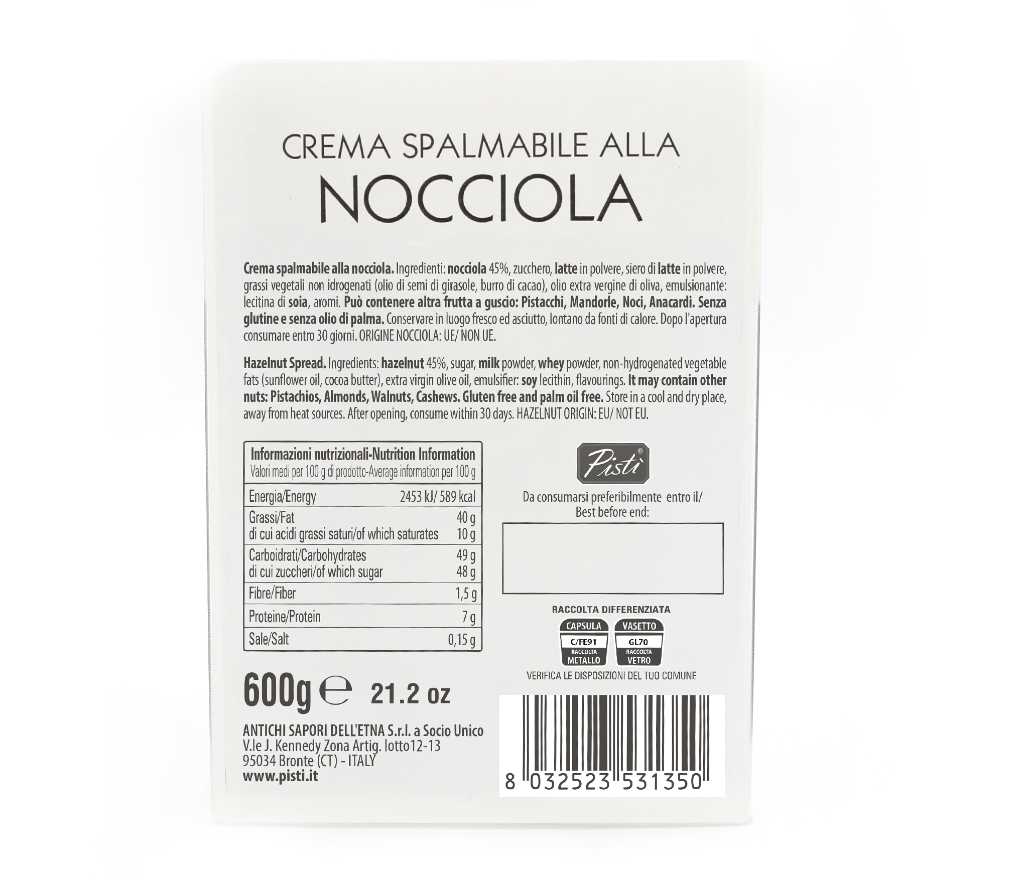 Crema Spalmabile alle Nocciole