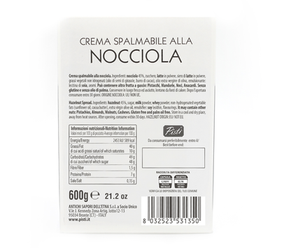 Crema spalmabile alle Nocciole - Pisti Shop