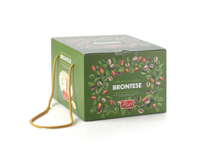 Pack del panettone al pistacchio Brontese con cioccolato bianco Shop Pistì
