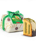 Panettone Farcito al Pistacchio e Ricoperto di Cioccolato Bianco
