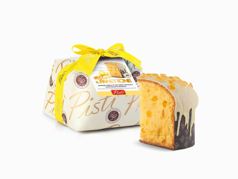 Panettone Limone e Miele Ricoperto di Cioccolato Bianco