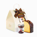 Panettone Pandorato con Pistacchio e Cioccolato Fondente 70% + Vasetto Crema Cioccolato di Modica IGP