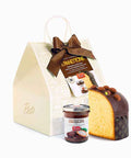 Panettone Pandorato con Pistacchio e Cioccolato Fondente 70% + Vasetto Crema Cioccolato di Modica IGP