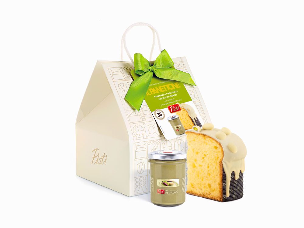 panettone pandorato + vasetto crema pistacchio