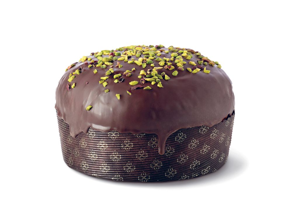 panettone al pistacchio brontese dop con cioccolato fondente dello shop pistì artigianale