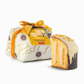Panettone farcito di Crema al Mandarino di Ciaculli ricoperto di Cioccolato Bianco