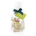 Pistachio Almond paste covered with White Chocolate