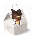 Panettone Pandorato con Pistacchio e Cioccolato Fondente 70% + Vasetto Crema Cioccolato di Modica IGP