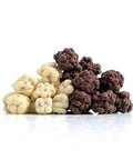 Quadrelli di fichi ricoperti di cioccolato bianco ed extra fondente