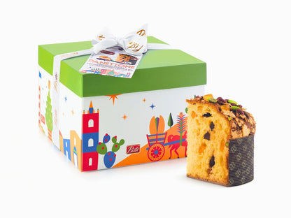 Special Edition Panettone con Pistacchi, Pesca e gocce di Cioccolato Fondente