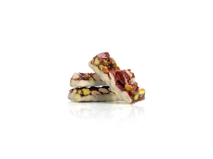 Tocchetti di Croccante al Pistacchio e Mandorla al Cioccolato bianco Pistì Shop 