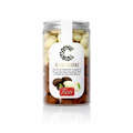 Pistachio grains covered in white and extra dark chocolate - Pistì