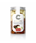 Chicchi di Pistacchio ricoperti di cioccolato bianco ed extra fondente - Pisti Shop