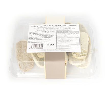Kuki al Pistacchio bagnato di Cioccolato Bianco - Pisti Shop