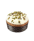 Panettone Farcito al Pistacchio e Ricoperto di Cioccolato Bianco