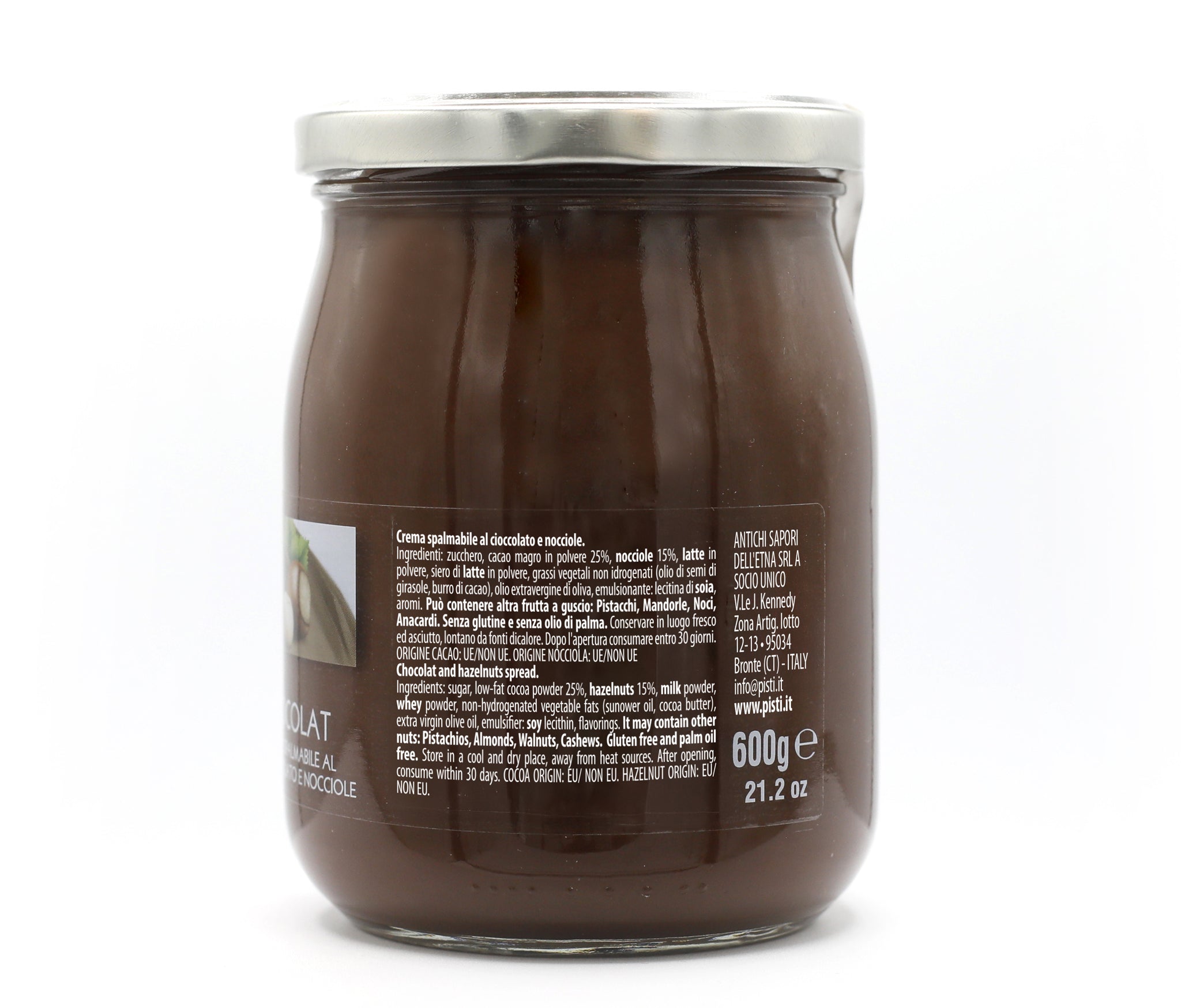 Crema untable de chocolate y avellanas