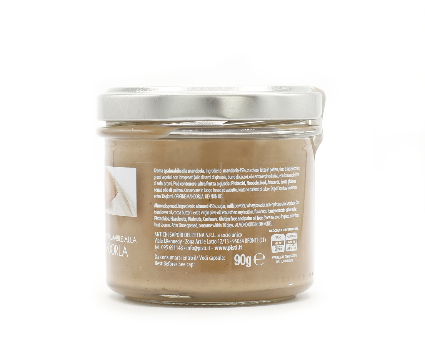 crema spalmabile alla mandorla - pisti shop
