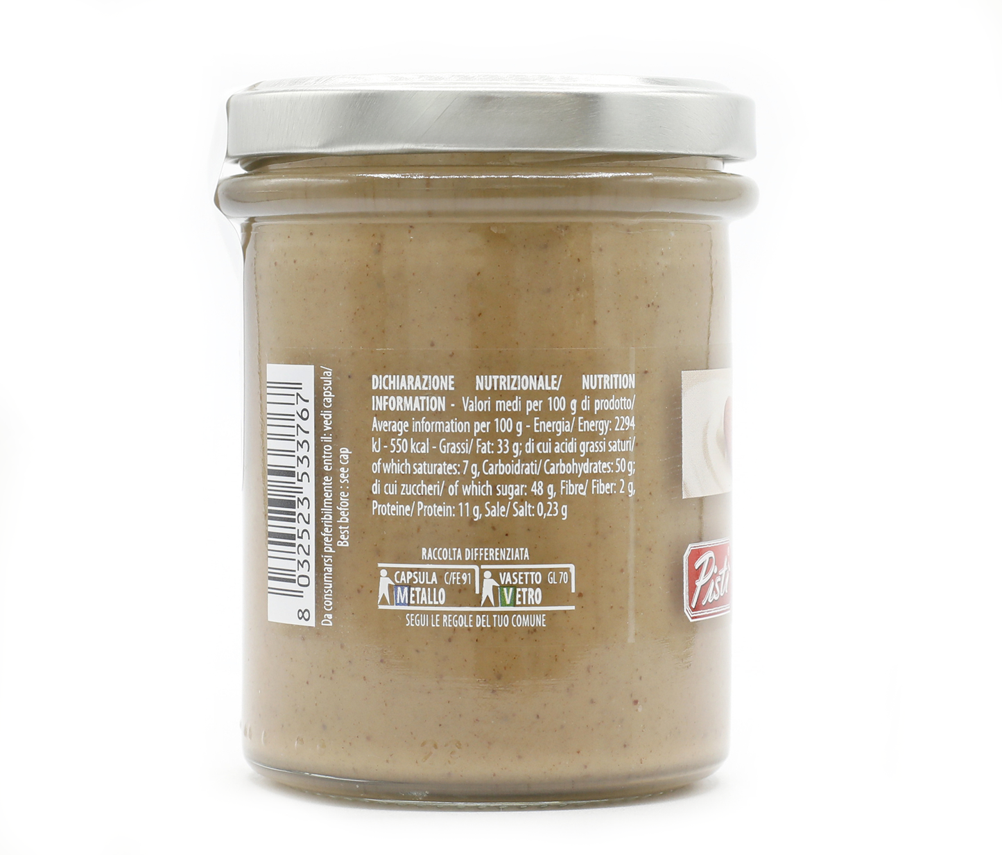 crema spalmabile alla mandorla - pisti shop