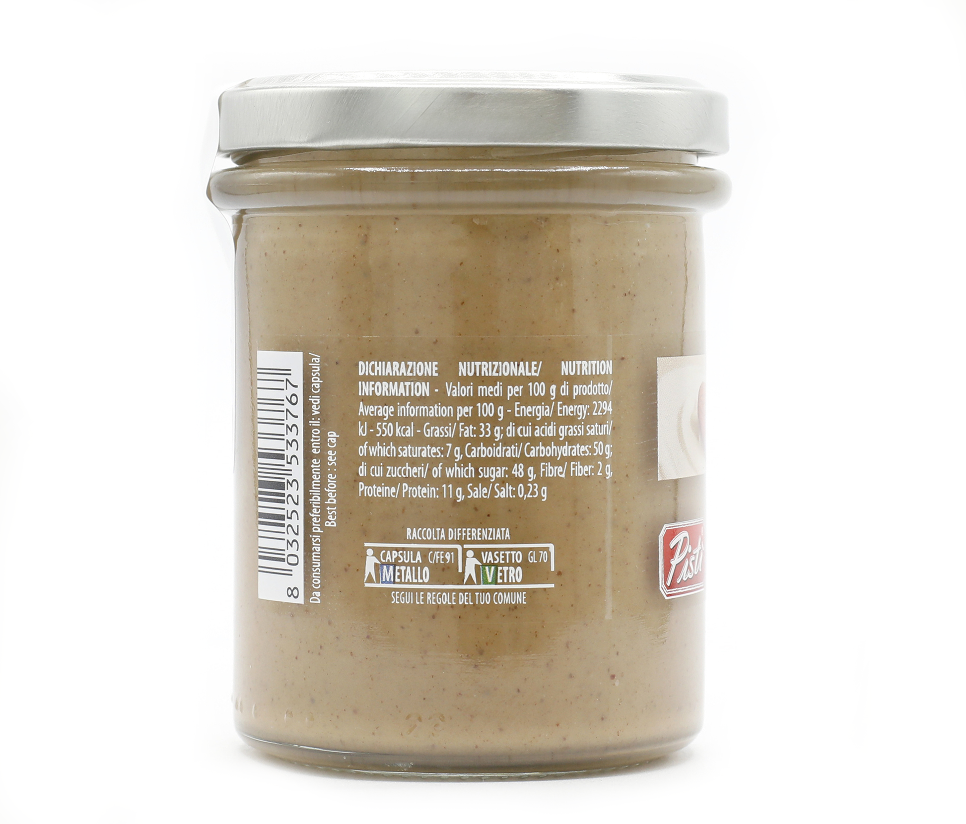Crema spalmabile alla Mandorla - Pisti Shop