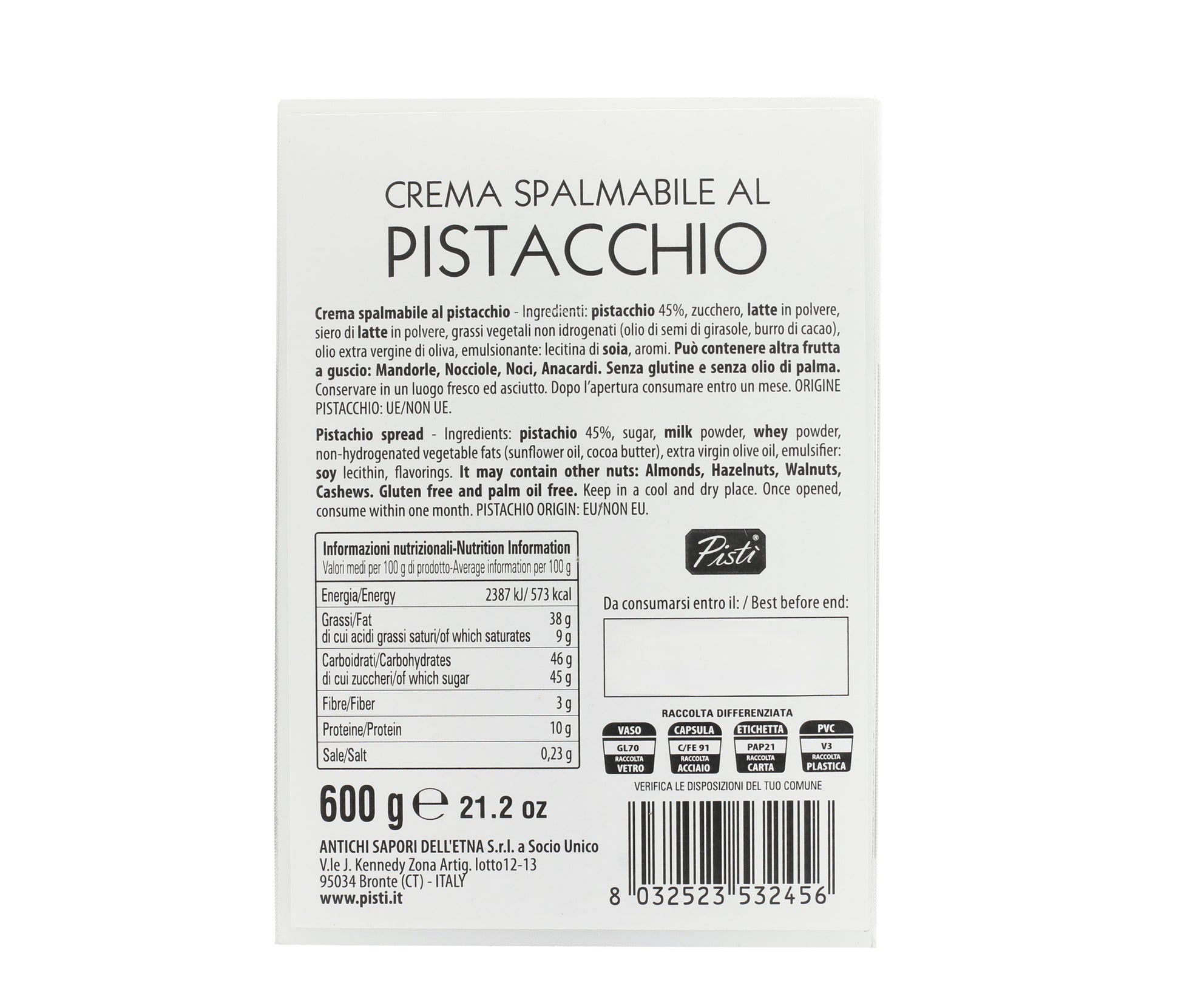 Crema spalmabile di Pistacchio in pack Magnum - Pisti Shop