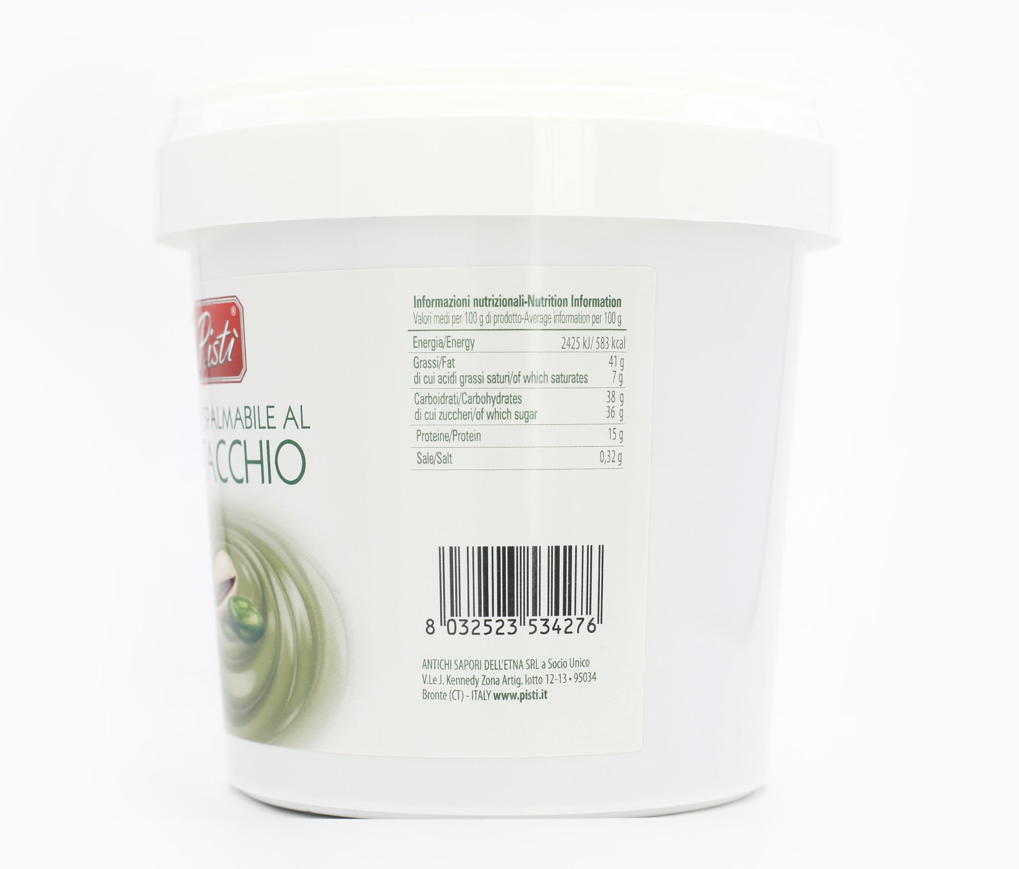 Pistachio spreadable cream of 1kg