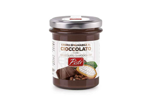 Panettone Pandorato con Pistacchio e Cioccolato Fondente 70% + Vasetto Crema Cioccolato di Modica IGP