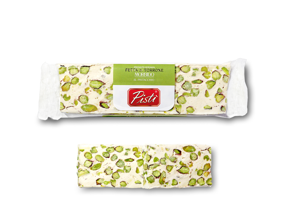 Slice of Soft Nougat with Pistachio