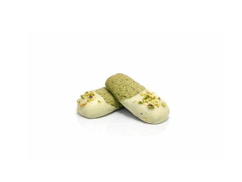 Kuki al Pistacchio bagnato di Cioccolato Bianco - Pisti Shop