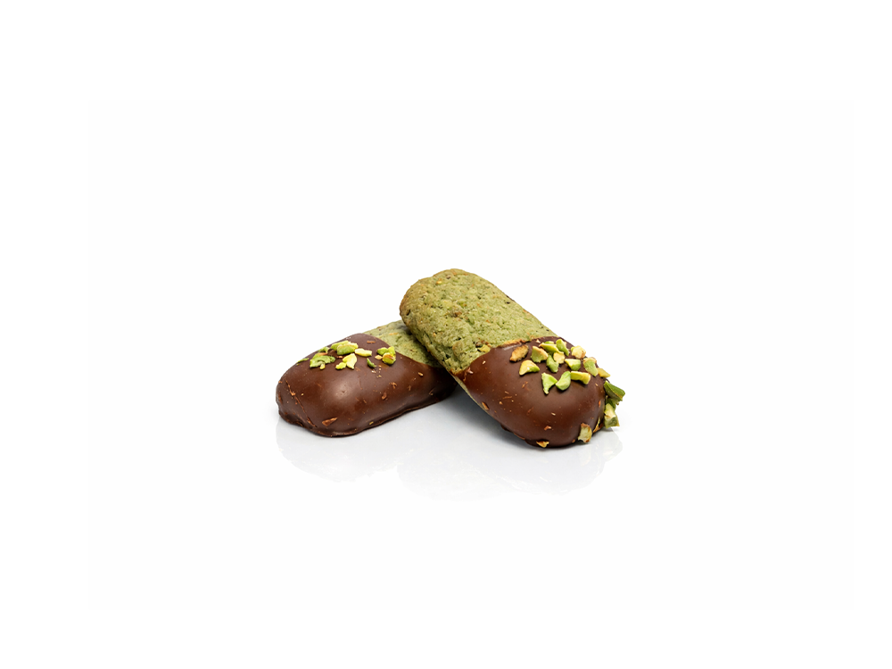 kuki al pistacchio bagnato di cioccolato fondente - pisti shop