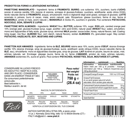 Panettone alle Mandorle