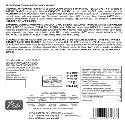 Colomba Pandorata mit Pistazie